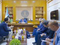 President Al-Zubaidi receives a delegation from the European Institute of Peace