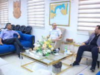 المؤسسة الاقتصادية تناقش مع موانئ عدن استلام موقع إنشاء صوامع الغلال في ميناء عدن